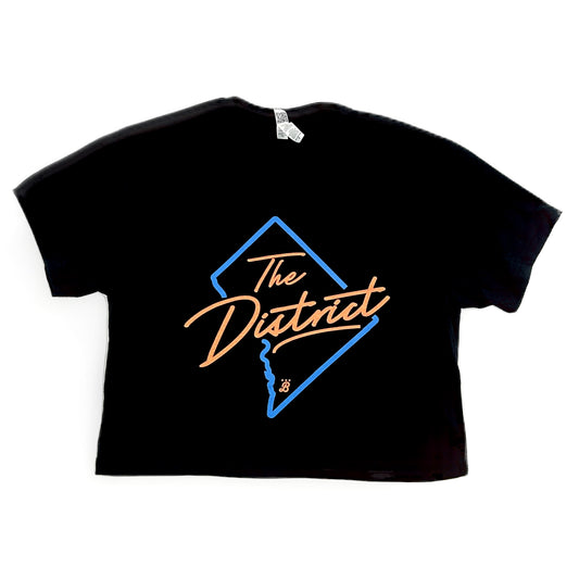 Ladies 'The District Neon' Crop Top