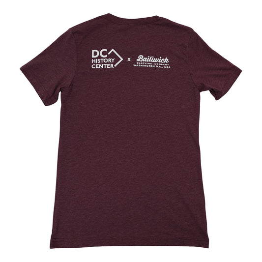 Unisex Heather Maroon "History Happens Here" shirt