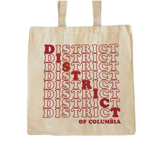 District Diagonal Cotton Tote bag