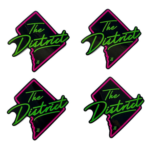 The District Neon sticker packs