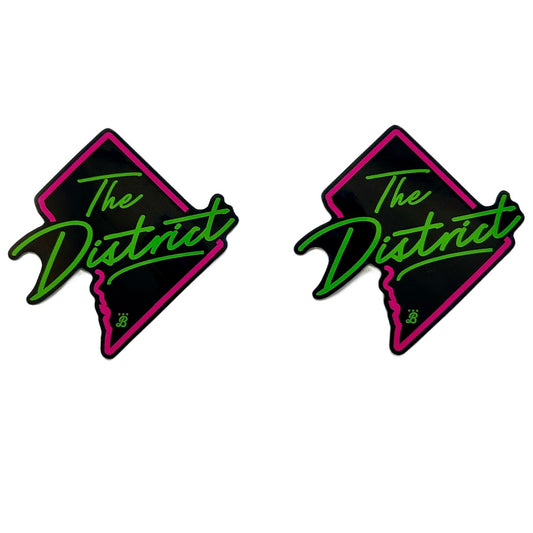 The District Neon sticker packs