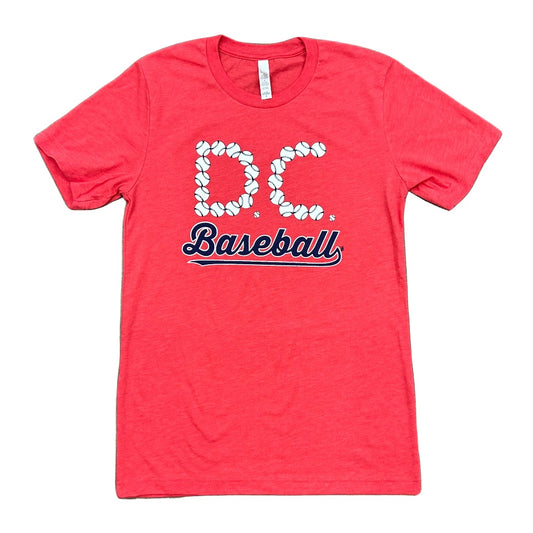 Unisex Heather Red 'D.C. Baseball' shirt