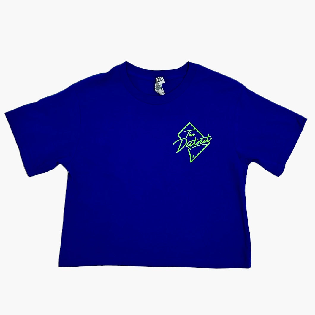Ladies 'The District Neon' Double-sided crop top