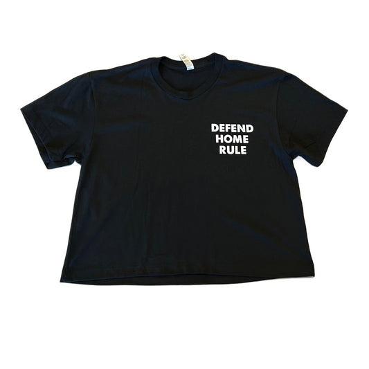Ladies 'Defend Home Rule' Double-sided Crop Top