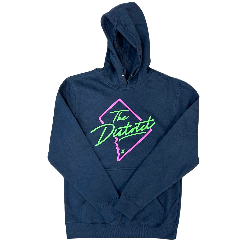 Unisex 'The District Neon' one-sided Hoodie