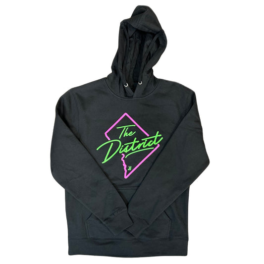Unisex 'The District Neon' one-sided Hoodie