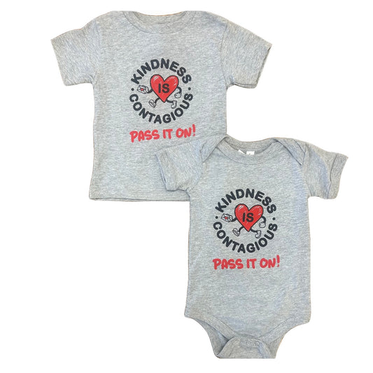 Infant & Toddler - 'Kindness is Contagious' Athletic Heather Gray