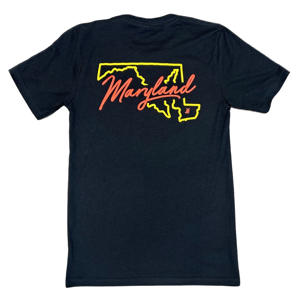 Unisex 'Maryland Outline' Double-sided shirt