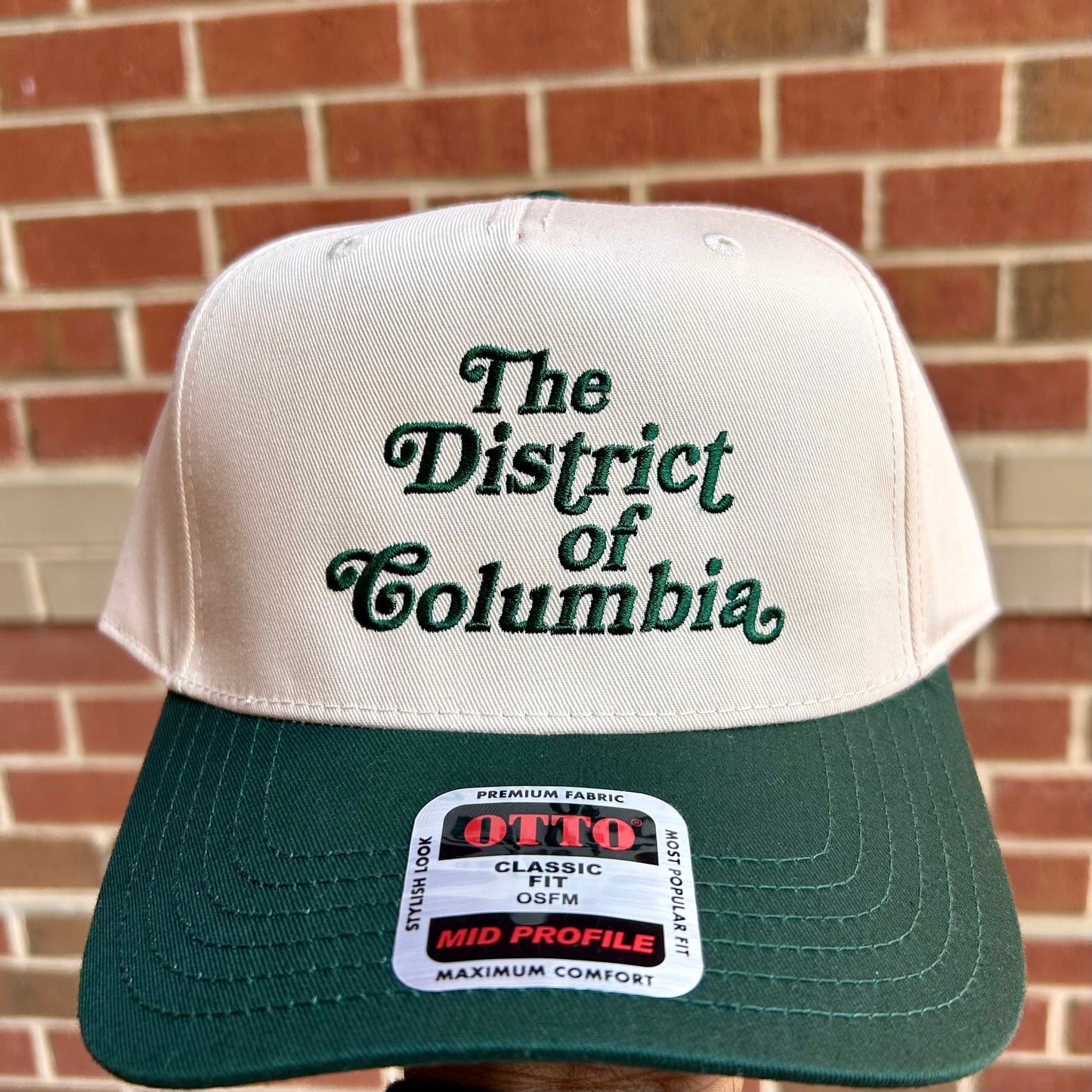 The District of Columbia“ 5-panel mid-rise snapback hat