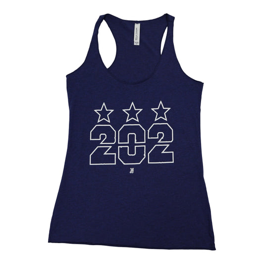 Ladies 202 Stars Remix Tank - Navy Triblend