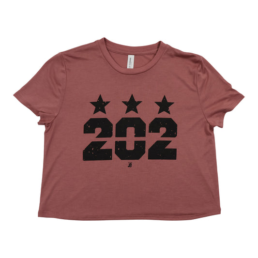 Ladies 202 Stars Crop - Mauve
