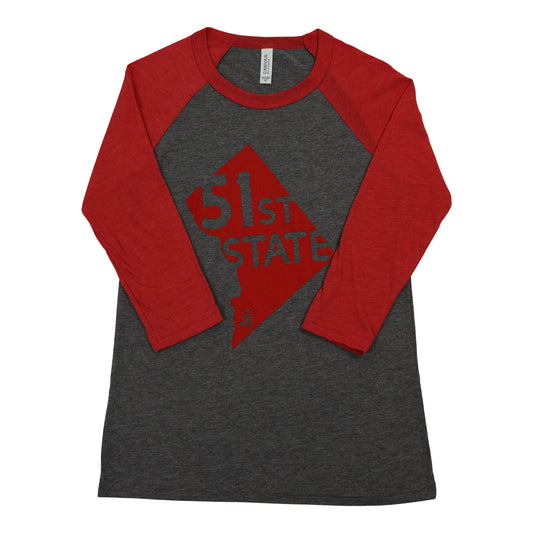 Unisex 3/4 Sleeve 51st State