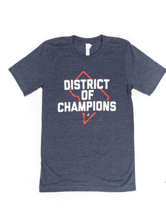 Unisex - DISTRICT of CHAMPIONS T-shirt: Heather Navy