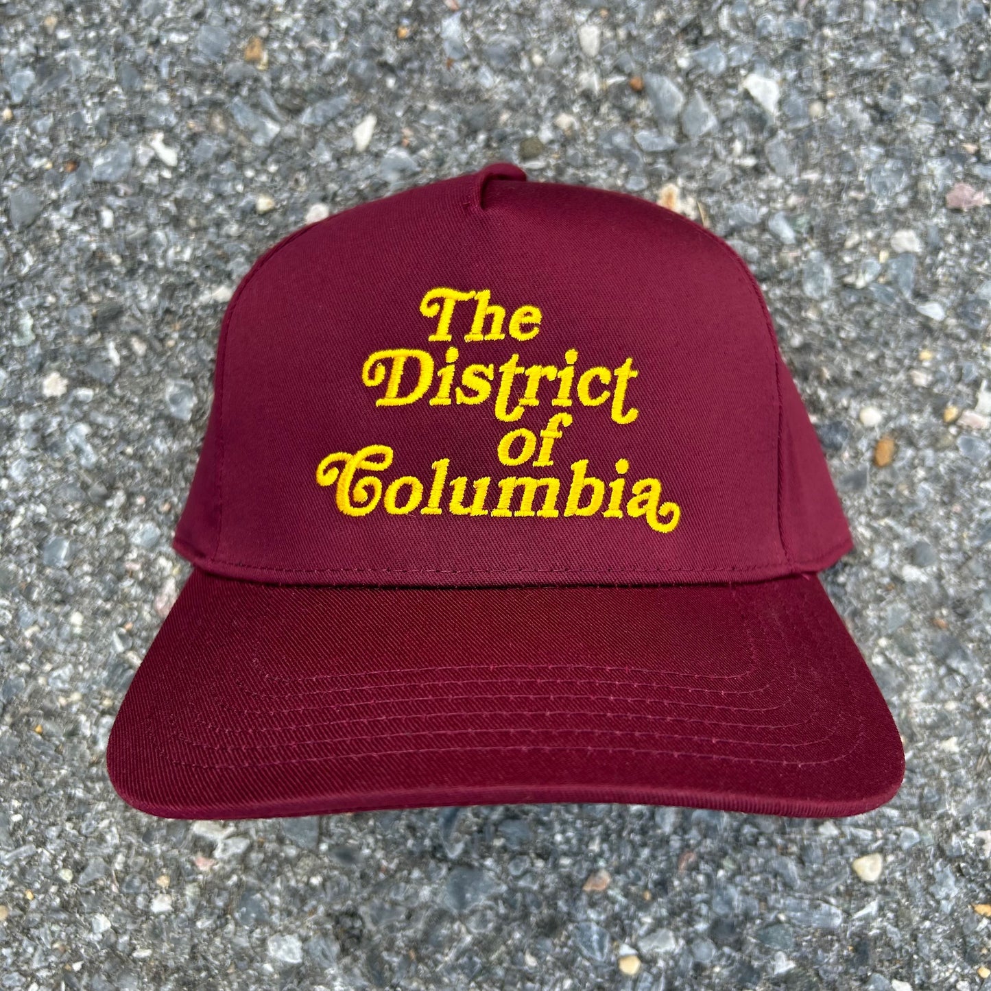 The District of Columbia“ 5-panel mid-rise snapback hat