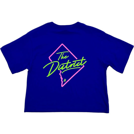 Ladies 'The District Neon' Double-sided crop top