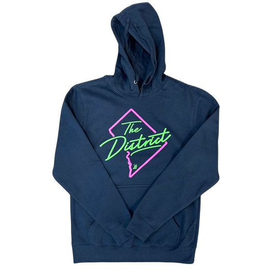 Unisex 'The District Neon' one-sided Hoodie