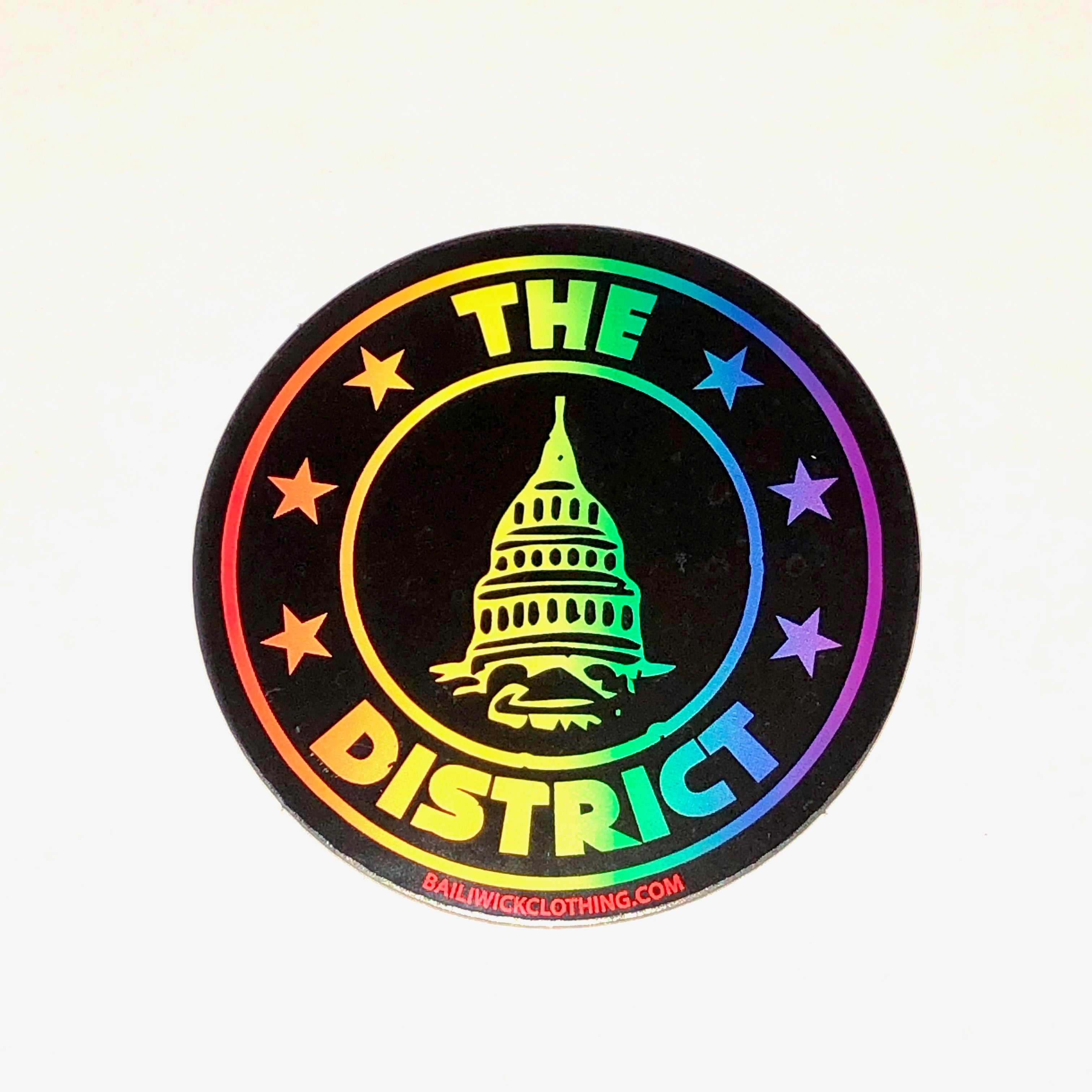 The District Seal - Rainbow Pride Sticker - 1 pack – Bailiwick Clothing