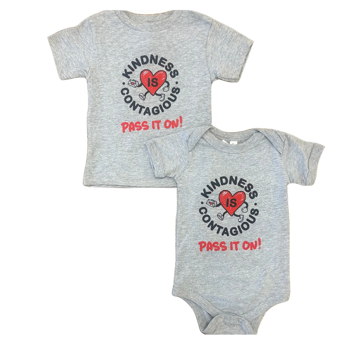 Infant & Toddler - 'Kindness is Contagious' Athletic Heather Gray