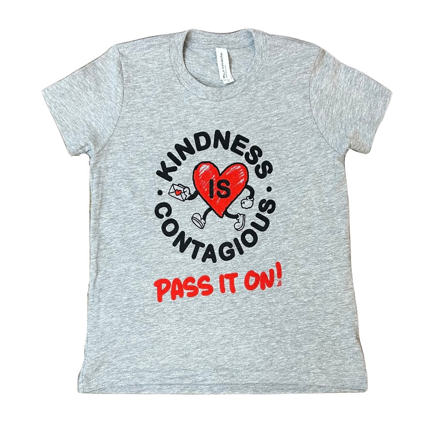 Youth - 'Kindness is Contagious' - Athletic Heather Gray