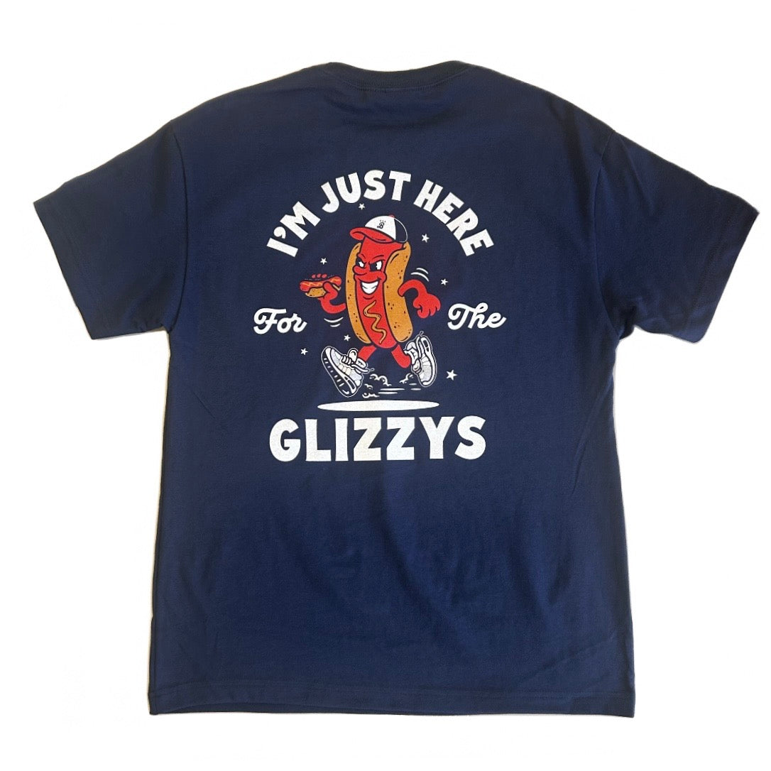Unisex "I'm just here for the Glizzys" shirt - Assorted colors