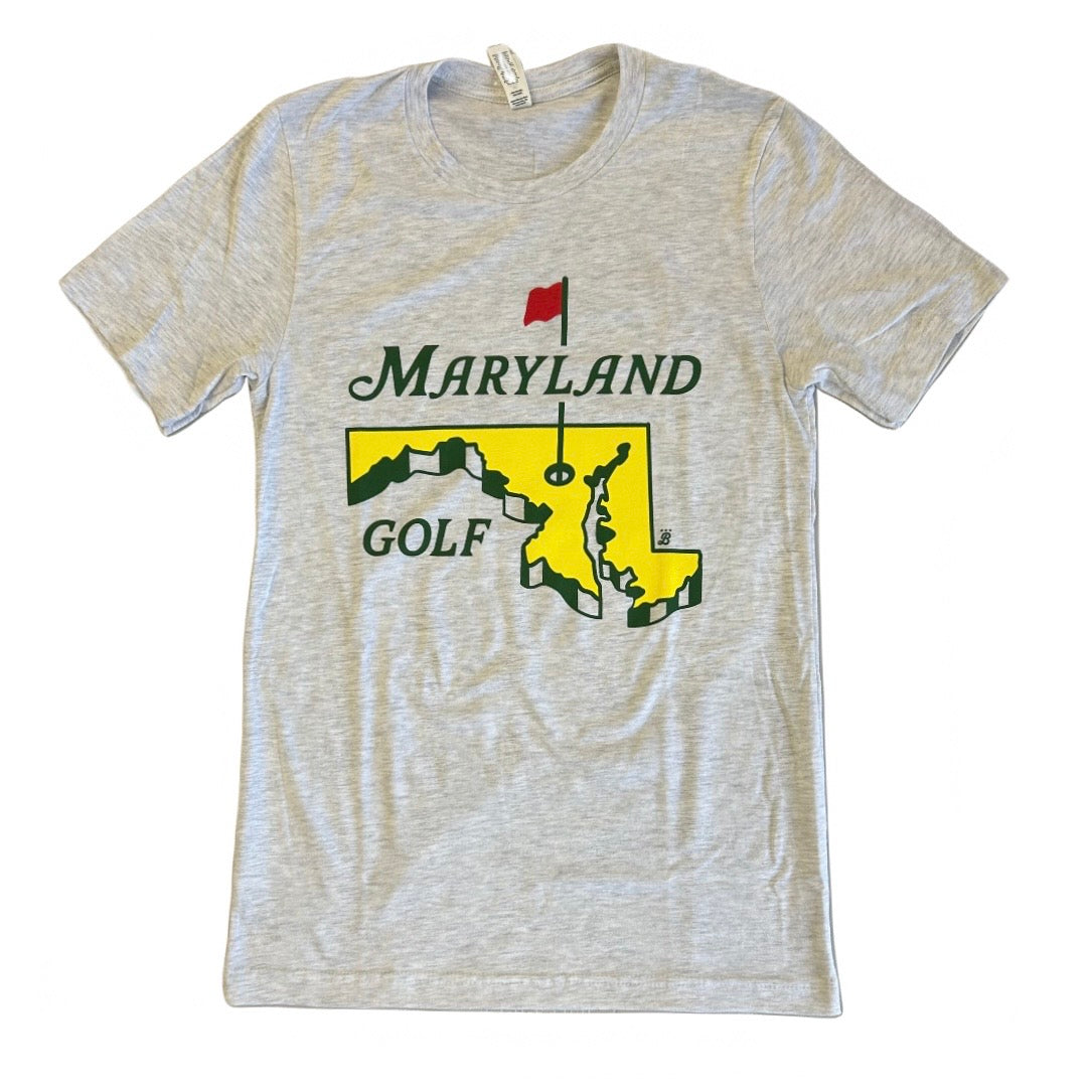 Unisex Maryland Golf  shirt - Ash Grey
