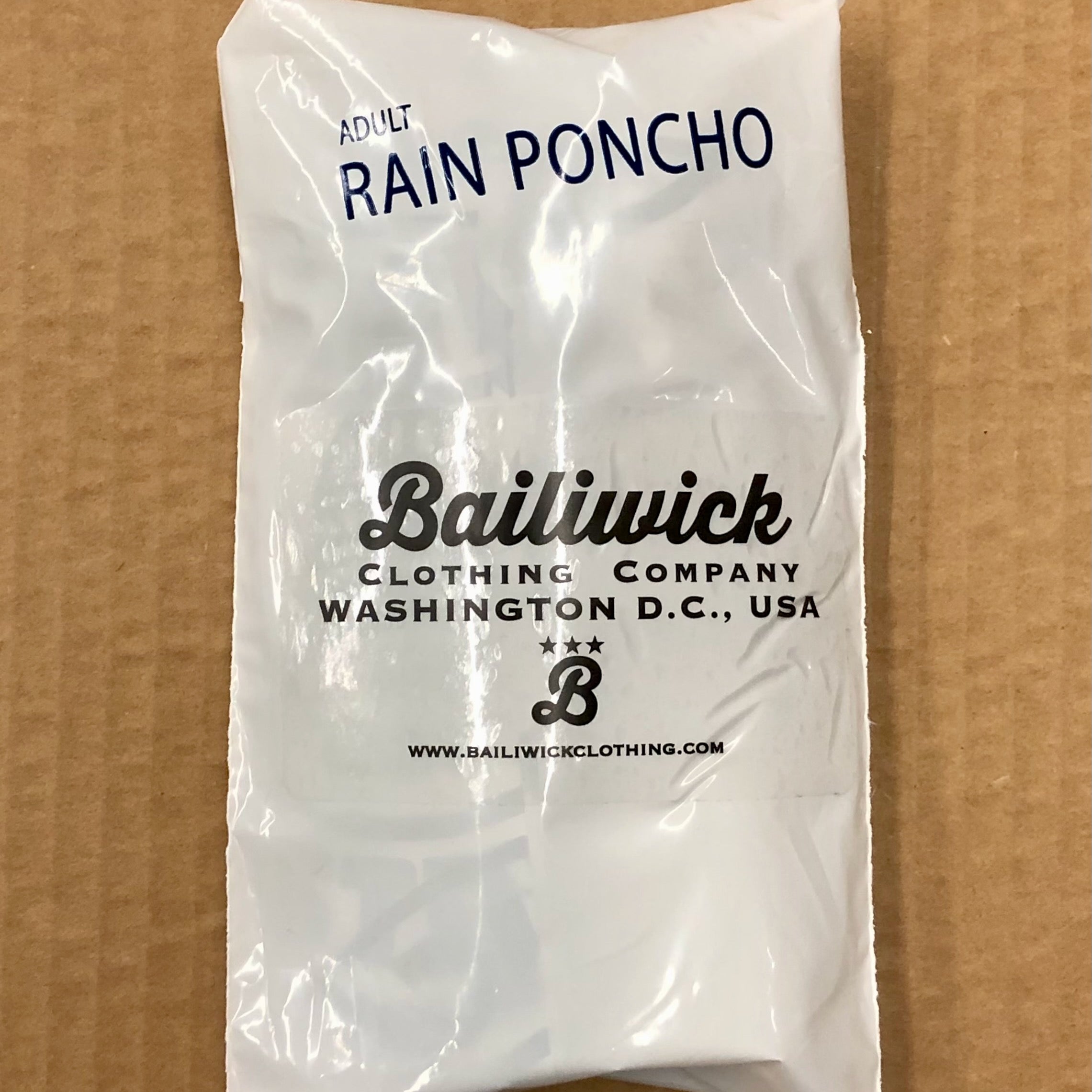 Clear 'The District Seal' Rain Poncho