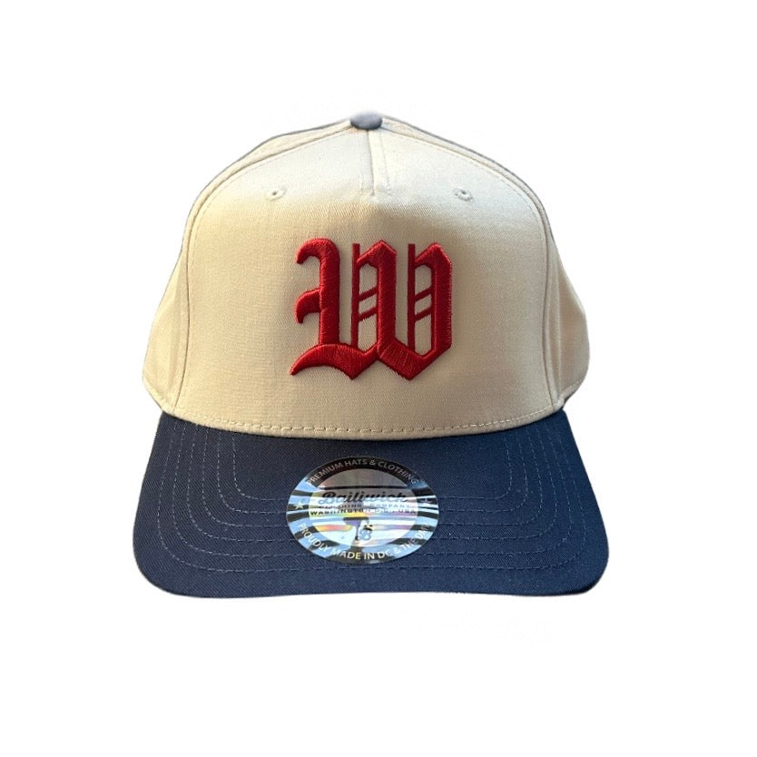 *Limited Edition* Olde English "W" 5-panel mid-rise snapback hat