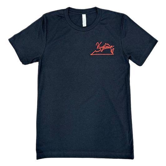 Unisex 'Virginia Outline' Double-sided shirt