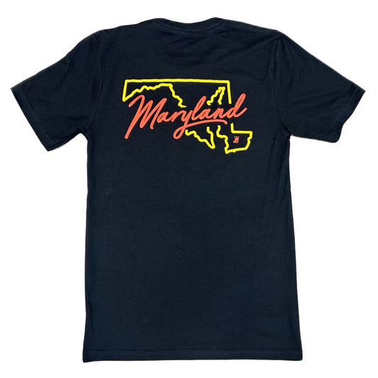 Unisex 'Maryland Outline' Double-sided shirt