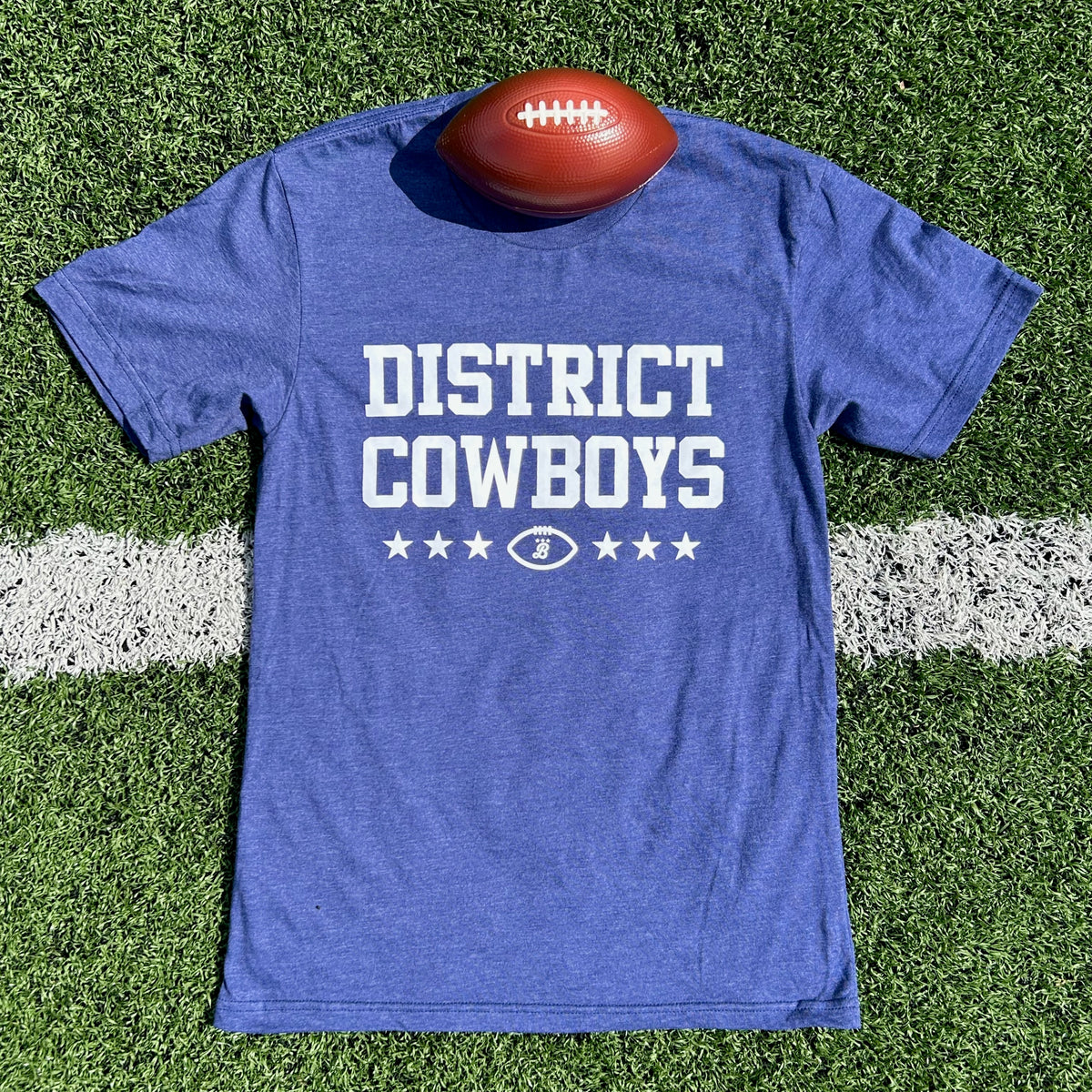 Unisex Blue 'District Cowboys' T-shirt