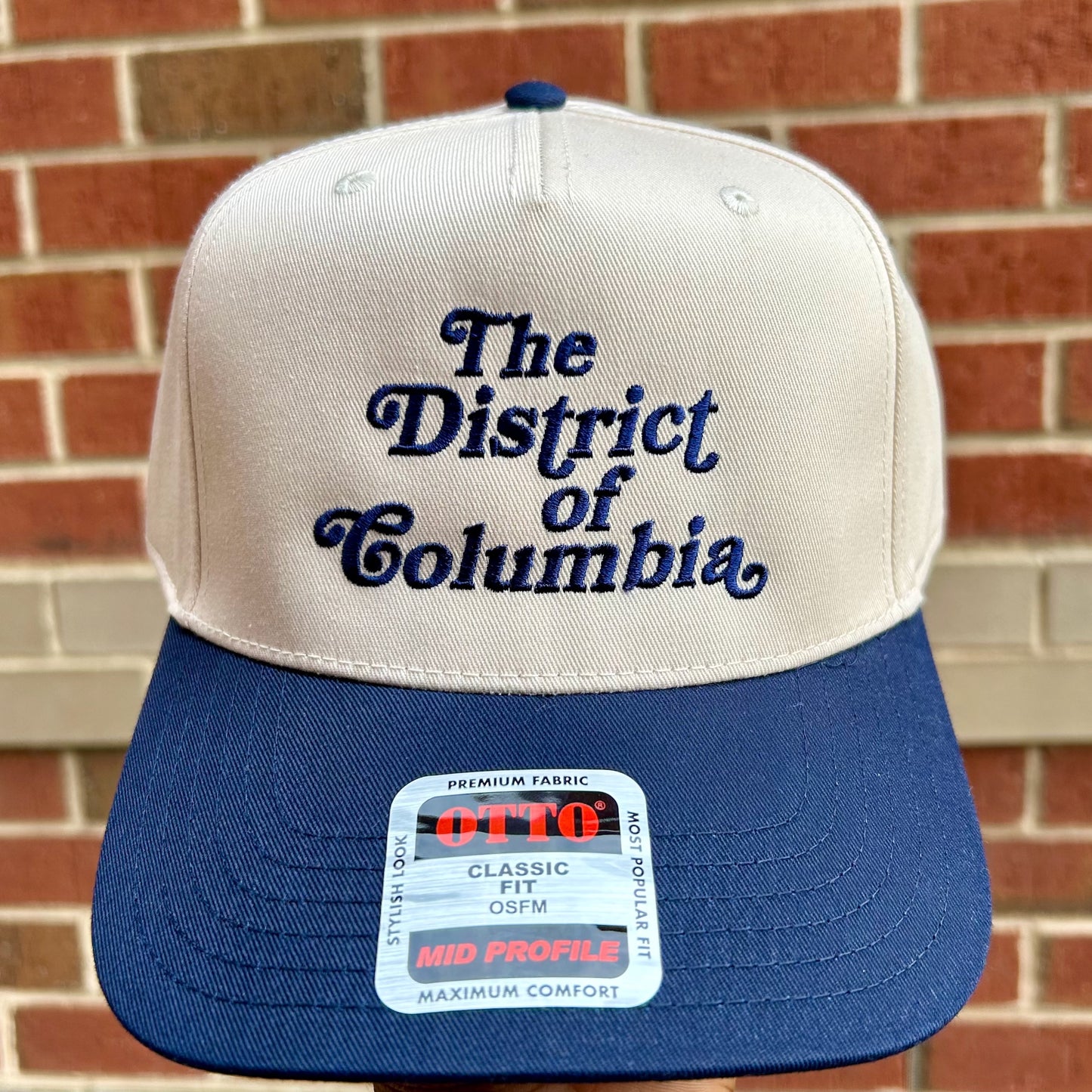 The District of Columbia“ 5-panel mid-rise snapback hat
