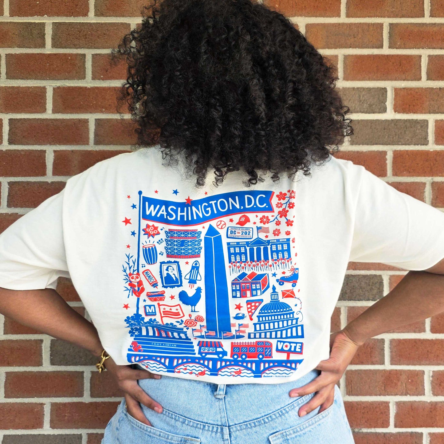 Unisex "DC Landmarks" Shirt - Vintage White