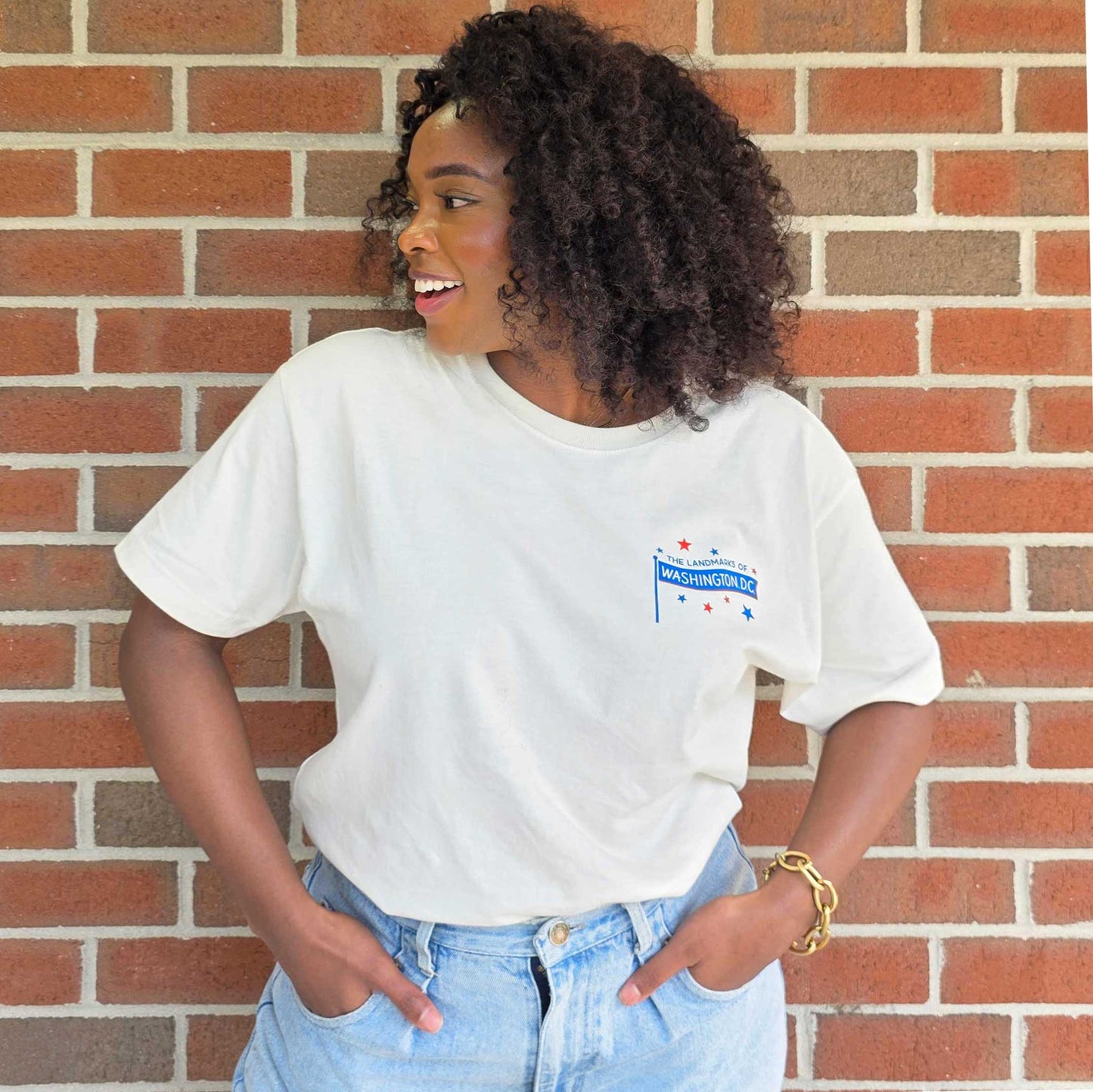 Unisex "DC Landmarks" Shirt - Vintage White