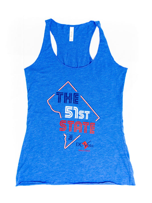 Ladies The 51st State Tank Top - Heather Royal