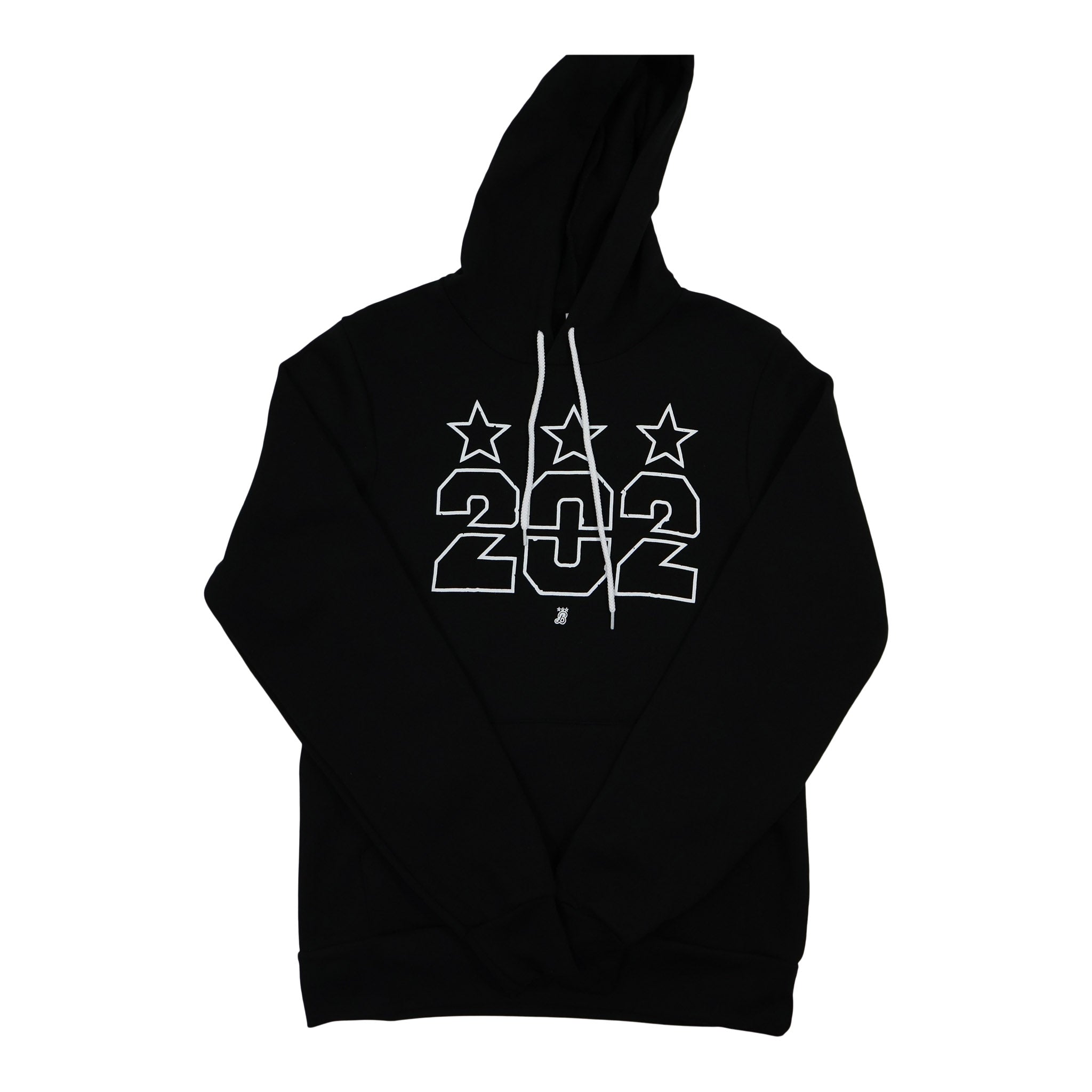 Black hoodie 2024 with white stars