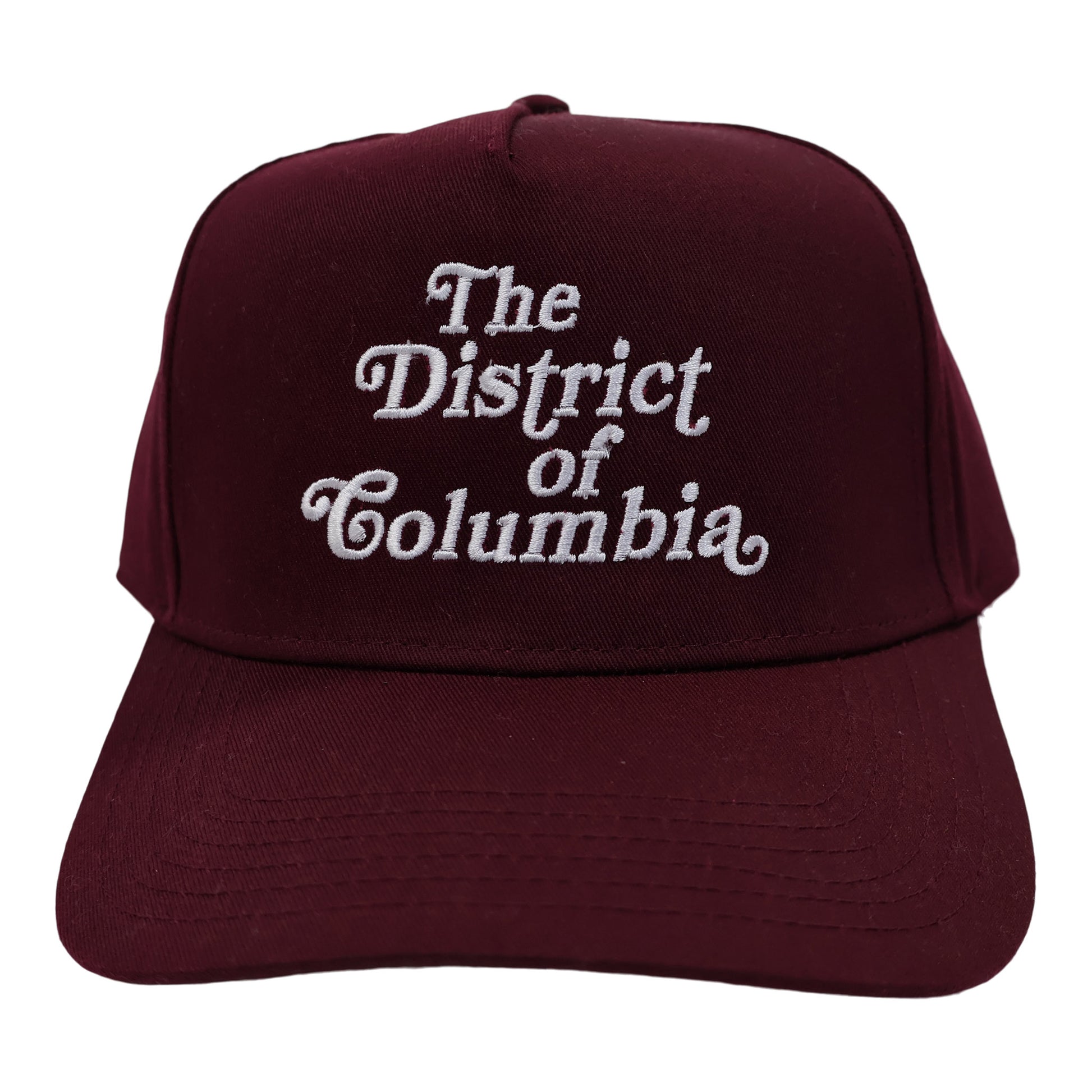 Silk Style Flag of The District of Columbia Snapback Hats for Men Women  Baseball Cap Flat Bill Brim Hat