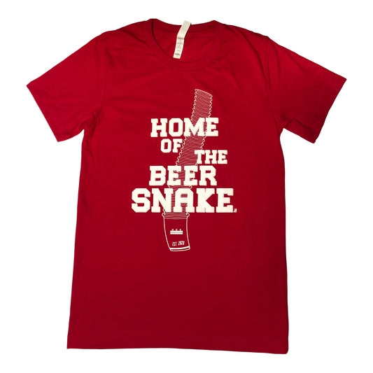 Unisex Home of The Beer Snake Shirt - Red