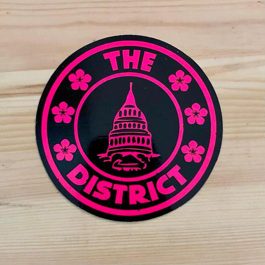 District Seal Cherry Blossom Sticker - 1 pack